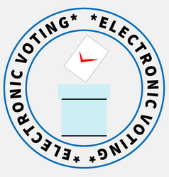 Sheet With Red Checkmark Falls Into Ballot Box