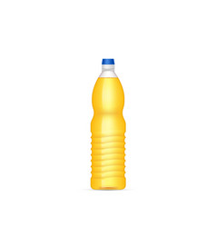 Sunflower Oil Plastic Bottle Empty Label Yellow