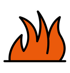 Fire Flame Icon Flat