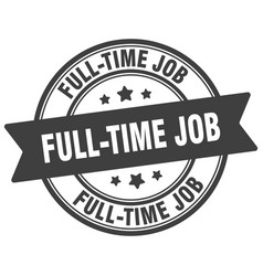 Full-time Job Stamp Label