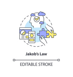 Jakob Nielsen Law Concept Icon