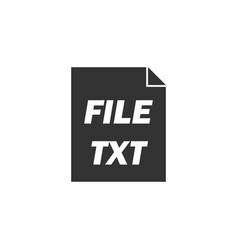 Txt File Icon Flat