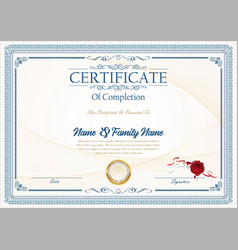 Certificate Diploma Of Completion Design Template