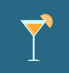 Drink Cocktail With Orange In A Glass