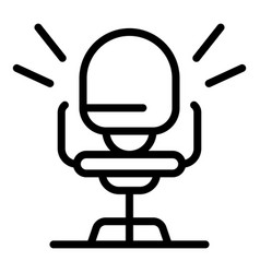 Career Chair Icon Outline Style