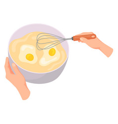 Whisking Egg Icon Cartoon Cooking Or Baking