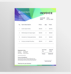 Abstract Invoice Template Design