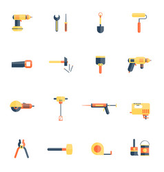 Home Repair Tools Icon Flat