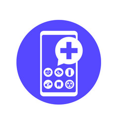 Telemedicine Online Medical Consultation Icon