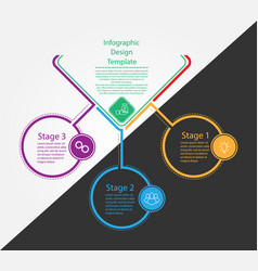 Infographic Design Template Three Steps