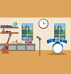 School Music Classroom Interior Concept