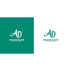 Letter A And D Logo Design Template Initial