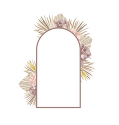 Bohemian Floral Decoration Frame Wedding