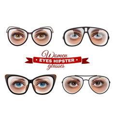 Hipster Women Glasses Set