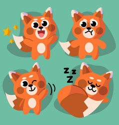 Lovely Playful Red Panda Racoon Mascot