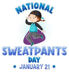 National Sweatpants Day Text Banner