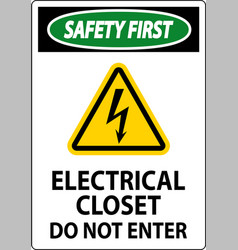 Safety Fiirst Sign Electrical Closet - Do