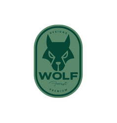 Face Wildlife Forest Nocturnal Wolf Howl Badge