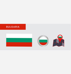 Flag Bulgaria In Official Colors Embed Map