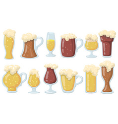 Glasses Of Beer Set