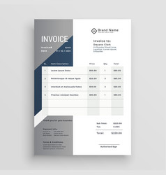 Business Invoice Template Design