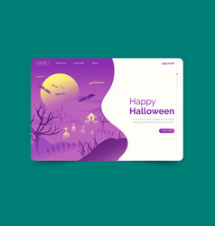 Happy Halloween Landing Page Design