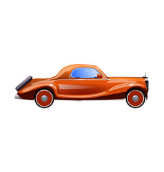 Vintage Orange Car Composition