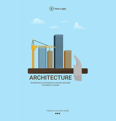 Construction Architecture Portrait Template