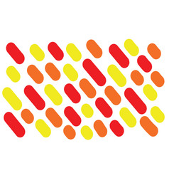 Seamless Red Orange And Yellow Capsule Pattern