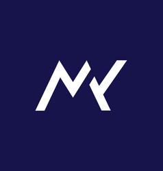 Alphabet Letter M K Logo Icon Mk Or Km Minimal