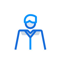 Client Business People Icon With Blue Duotone