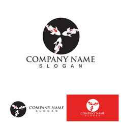 Koi Fish Logo Design Template