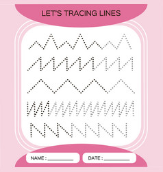 Tracing Lines Activity For Early Years Preschool