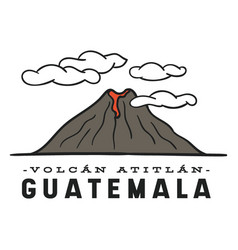 Atitlan Volcano Guatemala Flat