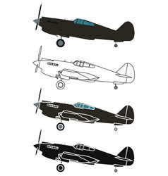 Curtiss P40 In Right View