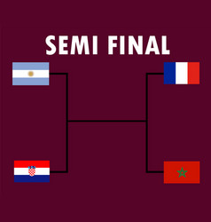 Semi Final Football Countries Flag Emblem Symbol