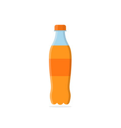 Soda Bottle Orange With Beverage Plastic