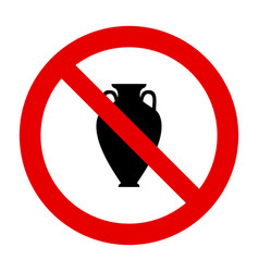 Amphora And Prohibition Sign