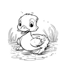 Cute Duck Coloring Pages For Kids