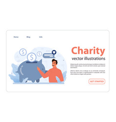 Charity And Charitable Foundation Web Banner Or