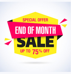 End Of Month Sale Banner