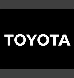 Toyota Brand Logo Car Symbol Name White Design