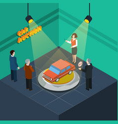 Car Auction Isometric