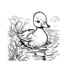 Cute Duck Coloring Pages For Kids