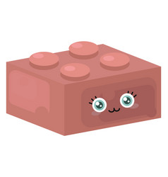 Lego Brick On White Background