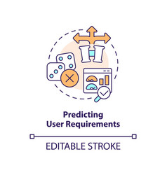 Predicting User Requirements Concept Icon