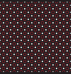 White And Red Polka Dots On Black Background