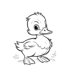 Cute Duck Coloring Pages For Kids