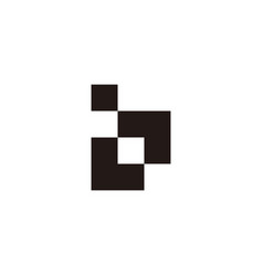 Letter Lb Bl L B Squares Geometric Symbol Simple