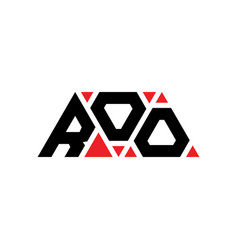 Roo Triangle Letter Logo Design With Triangle